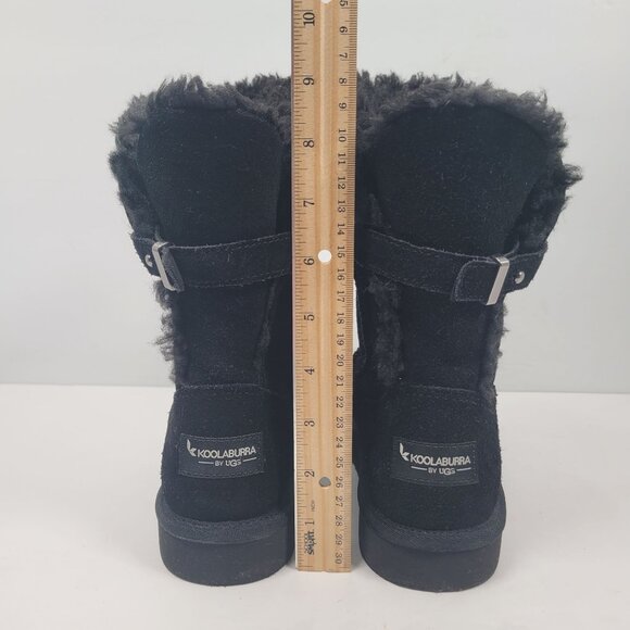 Koolaburra By UGG Women's Remley Short Black Suede Boots 1105792 US Size 6 - Picture 10 of 11